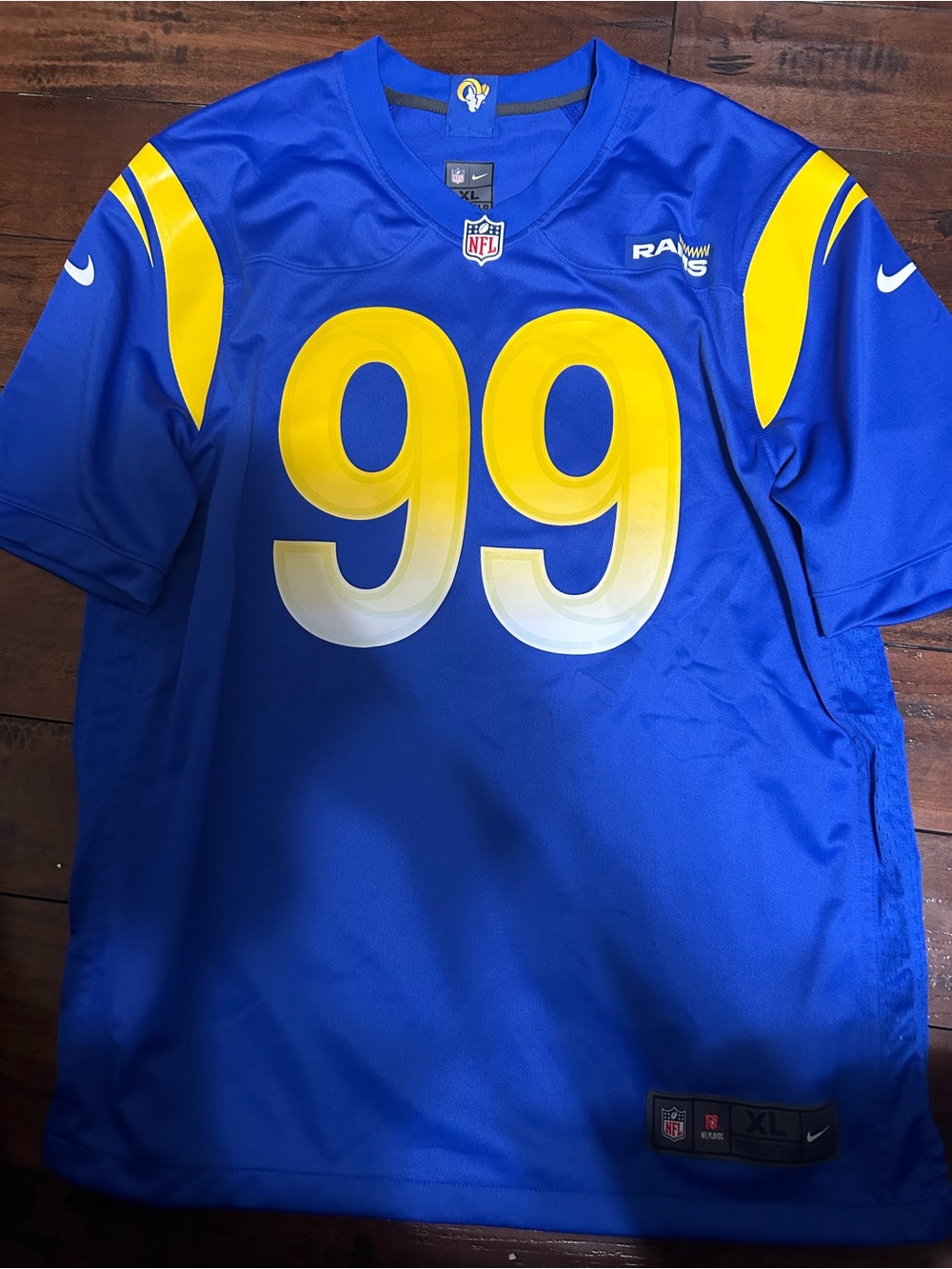 NFL Royal Blue & Yellow Los Angeles Rams Jersey (XL)